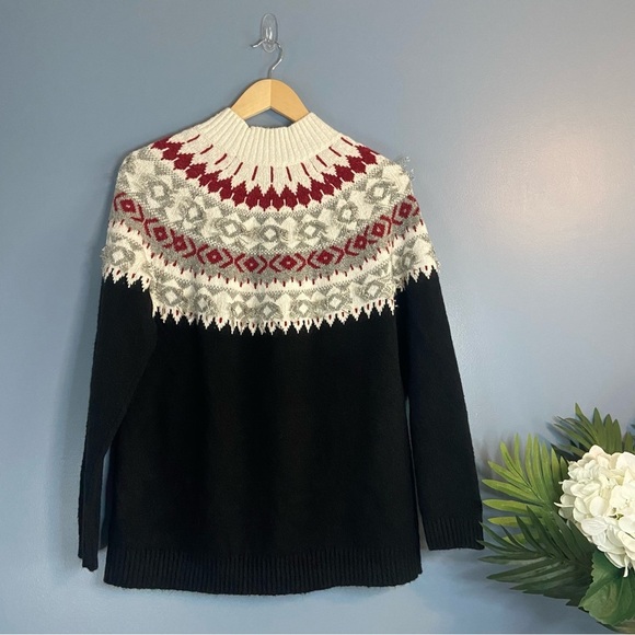 J. Jill Fair Isle Nordic Pullover Sweater - Picture 2 of 7